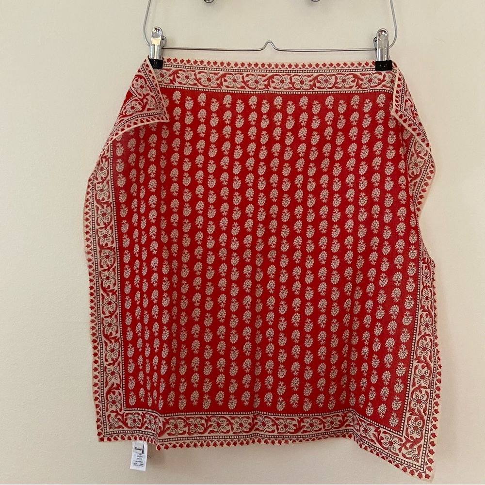 Madewell Cotton Bandana in Tropical Coral